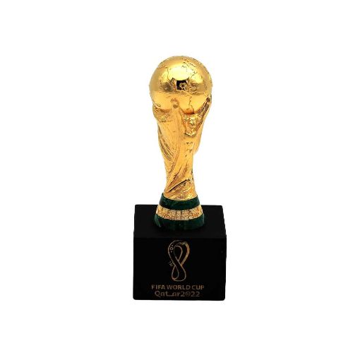 صورة كاس العالم FIFA قطر 2022TM - خمسة اونصة من الفضة الصافي المطلي بالذهب