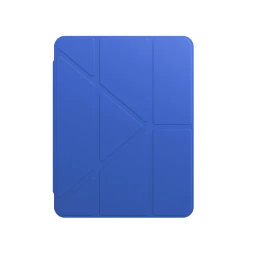صورة حافظة سموذي دروب بروف لـ iPad Air 5 بحجم 10.9 بوصة لعام 2022 باللون الأزرق.