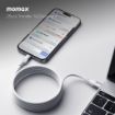 صورة MOMAX ELITE MAG LINK 100W USB-C TO USB-C MAGNETIC CABLE 1M - WHITE