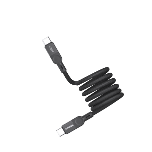 صورة MOMAX ELITE MAG LINK 100W USB-C TO USB-C MAGNETIC CABLE 1M - BLACK