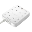 صورة MOMAX ONEPLUG 4 OUTLET POWER STRIP WITH USB (White)