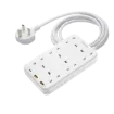 صورة MOMAX ONEPLUG 6 OUTLET CUBE EXTENSION SOCKET WITH USB - WHITE