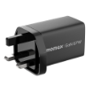 صورة MOMAX ONEPLUG 67W 3 PORT GAN WALL CHARGER (Black)