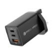 صورة MOMAX ONEPLUG 67W 3 PORT GAN WALL CHARGER (Black)