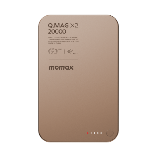 صورة momax Q.MAG X2 magnetic Wireless Battery Pack (20000mah)23.5mm Ultra compact