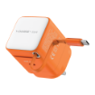 صورة MOMAX 1-CHARGE 65W GAN 1 PORT CHARGER WITH BUILT-IN USB-C CABLE (Color: ORANGE)