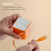 صورة MOMAX 1-CHARGE 35W GAN 1 PORT CHARGER WITH BUILT-IN USB-C CABLE (Color: ORANGE)